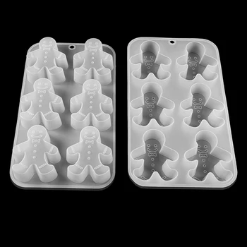 1 бр. кристална силиконова 3D форма за усмихнати снежни човеци, форми от UV-епоксидна смола, окачени инструменти за производство на бижута от силиконовата смола 