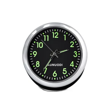 1 БР. светещи кварцов часовник за АВТОМОБИЛ, настолни часовници на арматурното табло на автомобила, бордови черен часовник