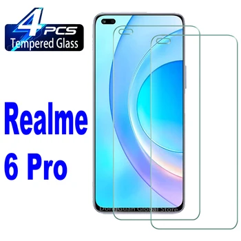 2/4 бр. закалено стъкло с високо съдържание на алуминий за екрана Realme 6 Pro е защитна стъклена филм
