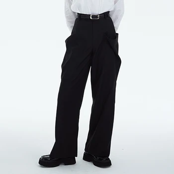 2023 Нов мъжки женски профил в стил Ямамото с оригинален дизайн, панталони с големи джобове, костюми за любителите на панталони големи размери 27-46