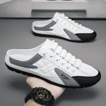2023 Пролетно нова мъжки обувки, корейската версия на тази тенденция, универсална ежедневни обувки, обувки за мързеливи мъже, ниски обувки, обувки за дуду, мъжки обувки