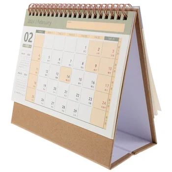 2024 Настолен календар Празен декоративен календар голям размер-2024 флип-надолу книжен шкаф за офис
