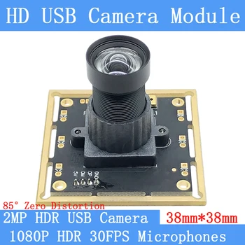 2MP WDR HDR С нулево изкривяване на OTG UVC Уеб камера за Наблюдение 30 кадъра в секунда, USB Модул Камера с Full HD 1080P Linux Поддръжка за Android Аудио