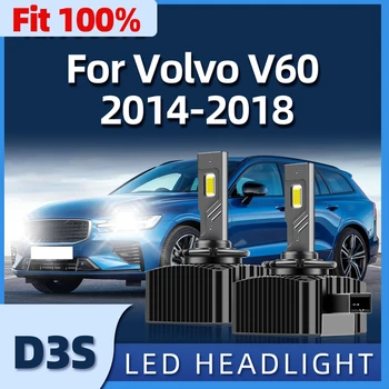 40000LM 110 W D3S Автомобилни Led Светлини Лампа Turbo СДС Авто Фарове 6000 До 12 В Подходящ За Volvo V60 2014 2015 2016 2017 2018
