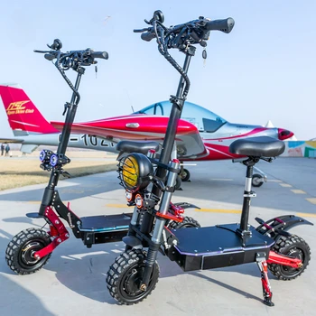 6000 W 60 До 5600 W 11-инчов офроуд мощен сгъваем скутер за възрастни, електрически скутер