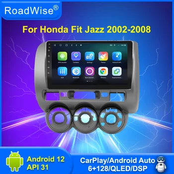 8 + 256 Android 12 Радиото в автомобила на Мултимедия Carplay За Honda Fit (Jazz City 2002-2006 година 2007 2008 4G Wifi GPS DVD 2Din Авторадио Стерео