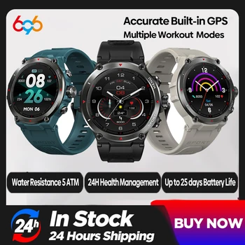 AMOLED Дисплей Смарт Часовници Hi-Fi Blue-Зъб Покана Smartwatch Мъжки GPS 24h Монитор Здравето на Спортни Водоустойчив Външни За IOS и Android