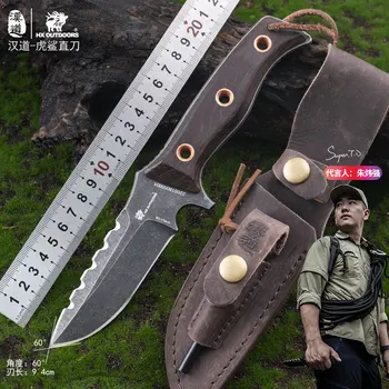 HX Нож с фиксирано острие на ОТКРИТО Военно обучение на Къмпинг, Лов и оцеляване тактически джобни EDC инструментални ножове