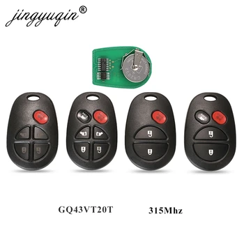 jingyuqin 5шт 315 Mhz Дистанционно Управление на Автомобилен Ключ За Toyota Highlander Sequoia Avalon Tacoma Sienna Tundra GQ43VT20T 3/4/5/6 BTN Ключодържател