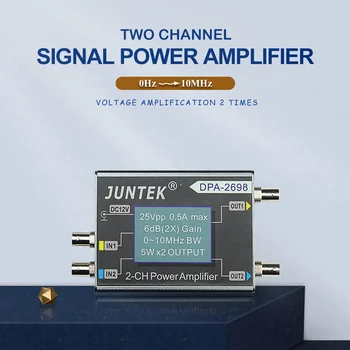 JUNTEK DPA-2698 Высокомощный Функционален Генератор на сигнали DDS Усилвател на Мощност Усилвател на постоянен ток Генератори на сигнали 10 Mhz в Двуканална