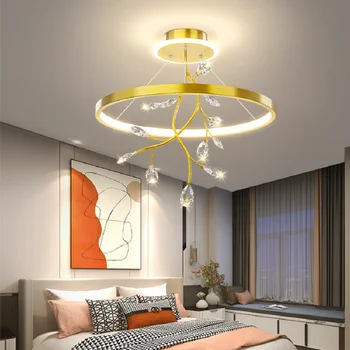 Led окачен лампа в скандинавски стил, модерен и луксозен декор за спалня, декорация за всекидневната, тавана лампа