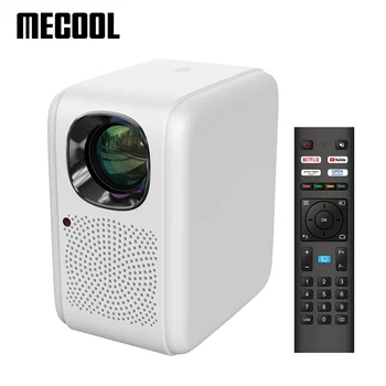 MECOOL KP2 Linux 1080P 600 лумена 4D Корекция на трапецовидните изкривявания автофокус проектор за домашно кино