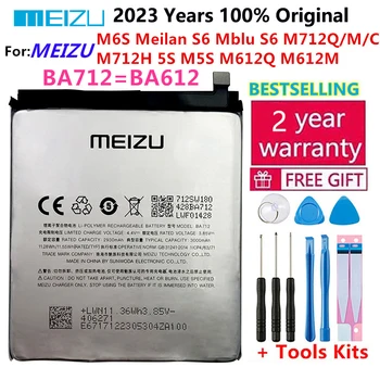 Meizu 100% Оригинален 3000 mah BA712 Батерия За MEIZU M6s Meilan S6 Mblu S6 M712Q/M/C M712H Батерии за Мобилни Телефони + Безплатни инструменти