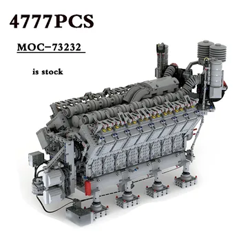MOC-73232 V16 Функция Захранване на Дизеловия двигател Функция за дистанционно управление на Камион 4777 бр. Блок направи си САМ Играчка, Подарък За Рожден Ден