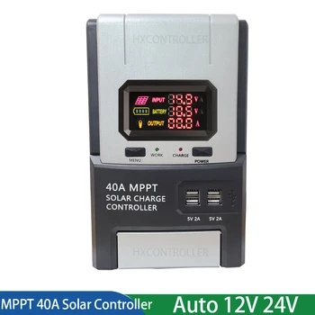MPPT 40A 60A Контролер за зареждане на Слънчева Батерия 12 В 24 В Усилвател PV Контролер за зареждане RS485 Макс 50 На постоянен ток За 100 W 200 W 300 W 400 W Слънчеви Панели
