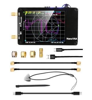 NanoVNA-H обновена версия на антена вектор мрежова антена анализатор HF MF VHF UHF със слот за SD-карта