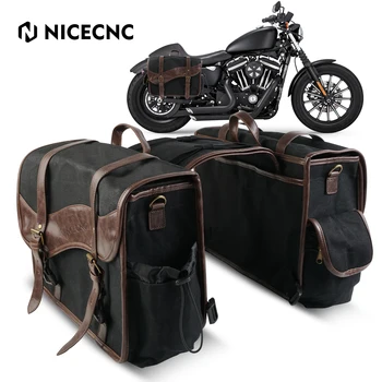 NICECNC мотоциклетът седельная чанта водоустойчива странични чанти голям капацитет вощеные трактор преглед чанти за Harley Honda, Yamaha, Suzuki ATV Мото