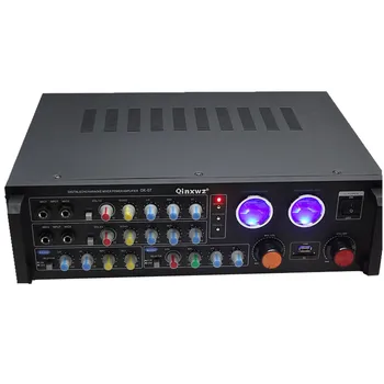 OK-07 5.1-канален 1200 W, HI-FI, USB SD Play цифров ехо-смесител, KTV караоке-среща усилвател на звука за домашно кино