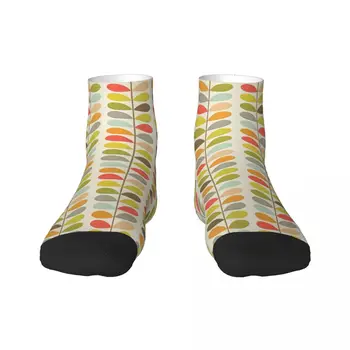 Orla Kiely/Мъжки Чорапи за екипажа, Унисекс, Забавни чорапи с 3D Принтом, Скандинавските Цветя, Многоствольные Чорапи-рокли