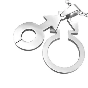 Pride Барака - Мъжки символ вътре в женски знак транссексуальной ЛГБТ гордостта на Секционни висулка