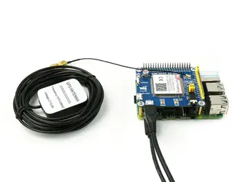 SIM7600SA-H 4G ШАПКА за Raspberry Pi, 4G / 3G/2G/ГНСС, за Австралия, Нова Зеландия, Тайван, Латинска Америка