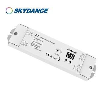 Skydance DT Симистор ac DALI Led Димер 110 220 230 vac 1 Канал 1.5 A 150-360 W Дигитален Дисплей за Led лампи Халогенни Крушки