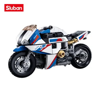 Sluban Градивен елемент на Играчки B1129 S1000MS Мотоциклет 242 бр. Модел Тухли Конструктори са Съвместими С Водещите марки