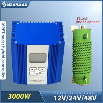 SMARAAD 3000 W 12 В 24 В 48 MPPT Вятър Слънчев Хибриден Контролер Супер Нагоре Заряд С Самосвальной Натоварване TTL235 За Домашна Система на Батерии