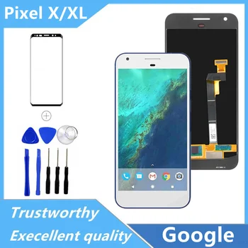 Super AMOLED За HTC Nexus S1 Google Pixel 1 LCD дисплей С Сензорен екран Дигитайзер В Събирането На Nexus M1 Google Pixel XL PixelXL