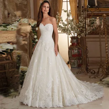 Vestidos Casamento Com Renda дантелено 2018 сватбена рокля с ниска облегалка, онлайн магазин, Китай, рокли за майката на булката, vestido de noiva