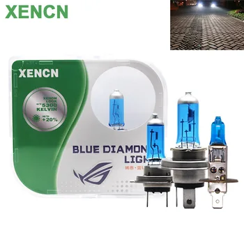 XENCN 12V H1 H4, H7 H11 HB3 9005 9006 HB4 Автомобилни Фарове 5300K Серия Blue Diamond Light + 20% Brightr Халогенна лампа Автолампы, 2x