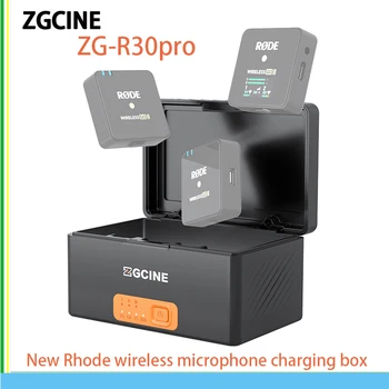 ZGCINE DIANA-R30 DIANA-R30pro Нова кутия за зареждане на безжичен микрофон Rhode, Калъф за бързо зарядно устройство, Кутия за безжичен микрофон Rode Wireless GO I II