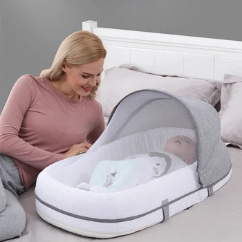 Бебешко легло, легла, спално гнездо за новородено, легла за пътуване, сгъваема бебешко кошче (безплатно), heating, mosquito net, кош, детска спалня кошница на 0-24 месеца