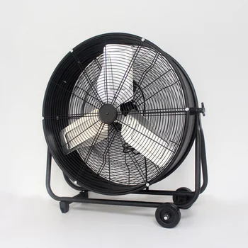 Висококачествен мед двигател на барабана външен вентилатор с роликовым колело, индустриален вентилатор, силен вятърна фен