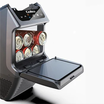 Гореща разпродажба автомобилен хладилник модели на Y с фризер 12 В Портативен хладилник 4,6 л Мини автомобилен хладилник с компресор