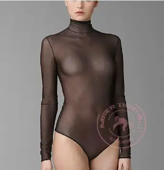 Гореща секси жена мрежест монтиране костюм, черно прозрачно плюшевое боди, бельо, бански, комбинация, прозрачни найлонови чорапи, клубна облекло