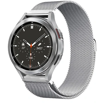 Гривна за Samsung Galaxy Watch 5/4/3 44 мм/40 мм/46 мм/42 mm/45 mm/41 мм Каишка Миланската Каишка за часовник От Неръждаема Стомана