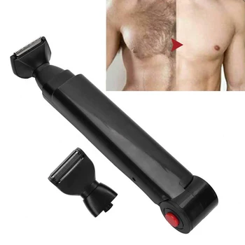 Електрическа самобръсначка за коса отзад, машинка за подстригване, USB, сгъваема двустранен инструмент за премахване на окосмяването по тялото, сигурна бритвенная машина за бръснене