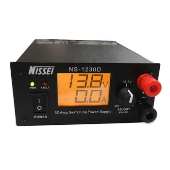 Електромера NISSEI NS-1230D 25A 5V-16V Регулируема къси вълни на Базова Станция Смяна Връзка Цифров Източник на Захранване NS1230D