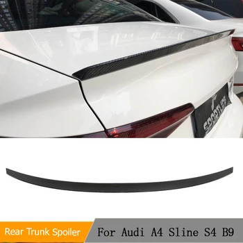Заден Спойлер на багажника, както Перваза Крило за Audi А4 Sline S4 B9 2017-2023, Заден Спойлер От Настоящето Въглеродни Влакна, Крило на Багажника