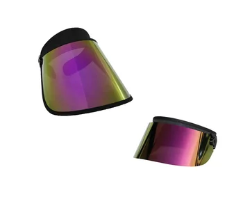 Защита от ултравиолетови лъчи за възрастни на открито лилав цвят, слънчеви шапки с комбинирани лещи, унисекс