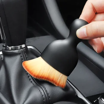 Инструмент за почистване на вътрешността на колата четка за почистване на излизане на въздуха от климатика автомобили четка за премахване на прах от пукнатини колата артефактная четка