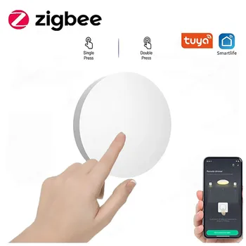 Интелигентен ключ сцена с бутон ZigBee, интелектуална връзка, интелигентен ключ, автоматизация на батерии, работа с устройства Smart Life Zigbee