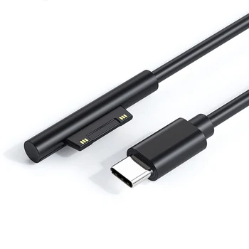 Кабел-адаптер за бързо зарядно устройство, USB Type C PD за Microsoft Surface Pro