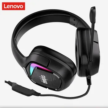 Кабелни слушалки Lenovo G70, микрофон съраунд звук с шумопотискане, качеството на стереозвука 3D, главоболие слушалки за игри, музика, бита