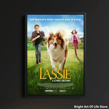 Лесси, върни се у дома (2020 г.) Постер на филма Звездата на Арт Корица печат на снимки Апартамент Начало Декор Стенни Живопис (Без рамка)