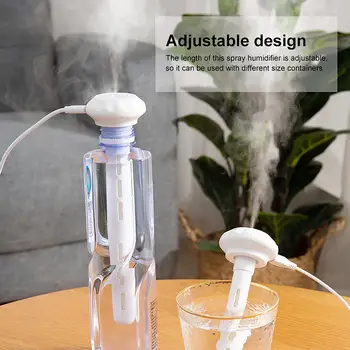 Мини-овлажнител на въздуха, без бутилки с вода, преносим овлажнител на въздуха захранва от USB