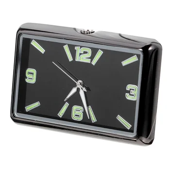 Миниатюрни часовници с храненето, аналогов часовник в арматурното табло, украса за вътрешния часовник на автомобила