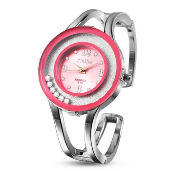 Модерен дамски часовник с блестящи диаманти, дамски часовници с метална гривната, луксозни дамски часовници, relogio feminino montre femme