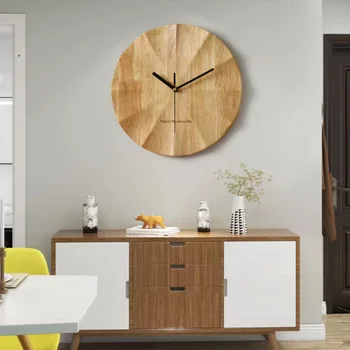 Модерен дизайн, минималистичен, стенни часовници от масивно дърво, индивидуална украса на стените, часовници за всекидневна, домашни часовници, домашен декор